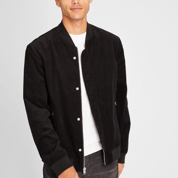 Corduroy Bomber Jacket - Brand New - NEVER WORN - Black